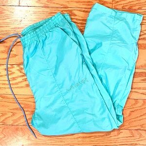 LA Gear Nylon Pants Retro 80’s 90’s Turquoise Surfer Beach Summer